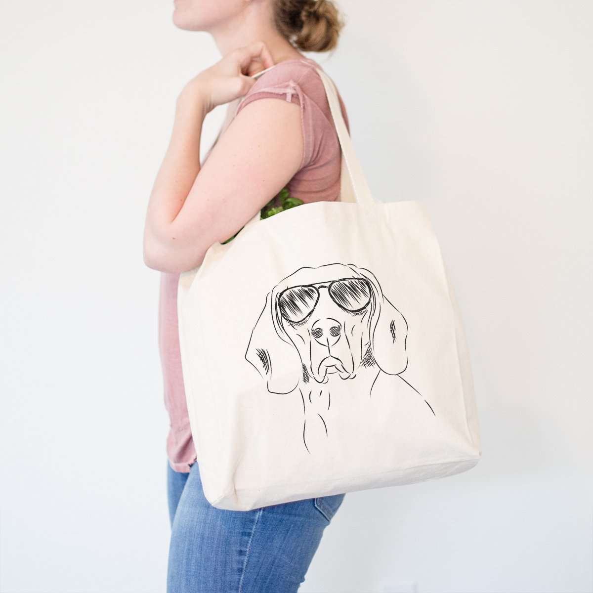 Coonhound Canvas Tote Bag - Beige Accessories