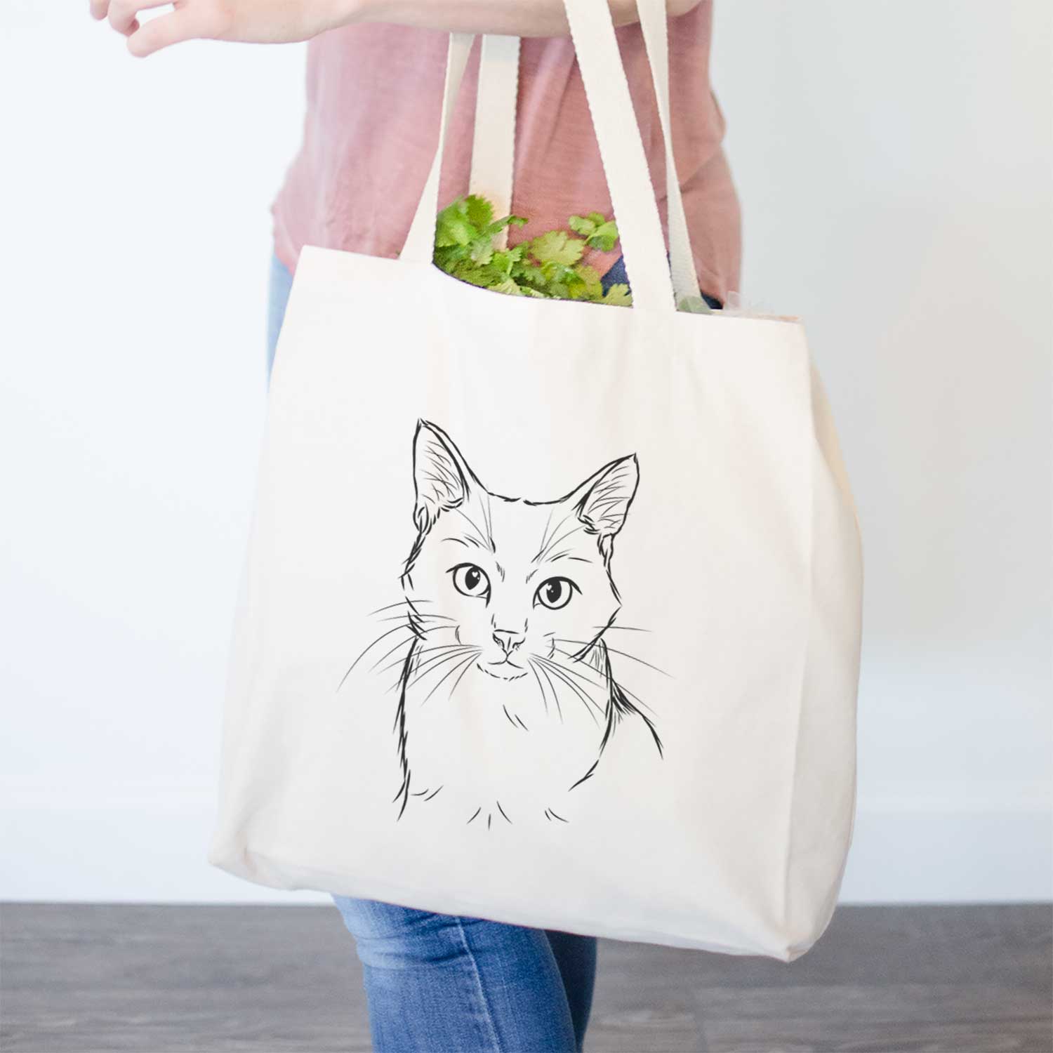 Maverick Cat Canvas Tote Bag