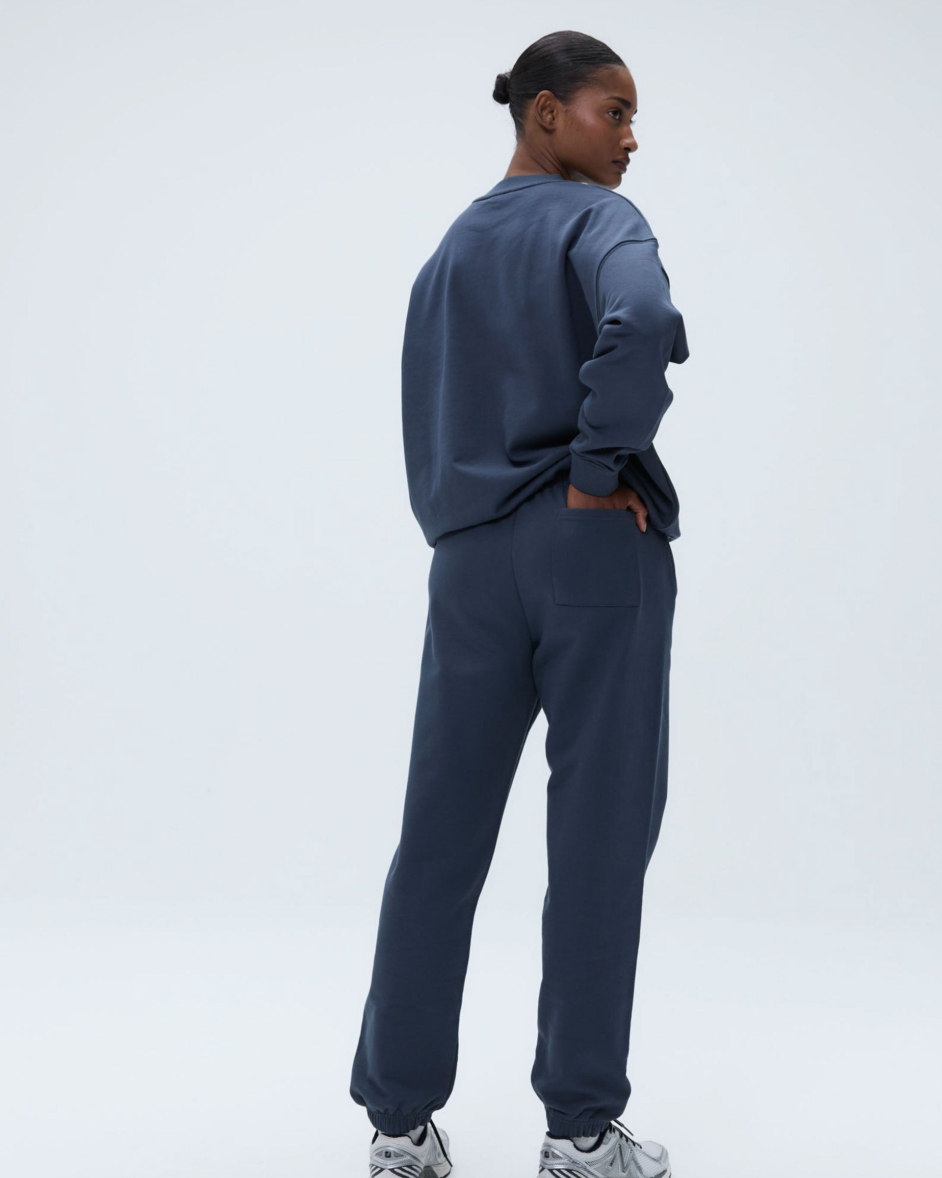 Varsity Oversized Sweatshirt - Washed Midnight Blue