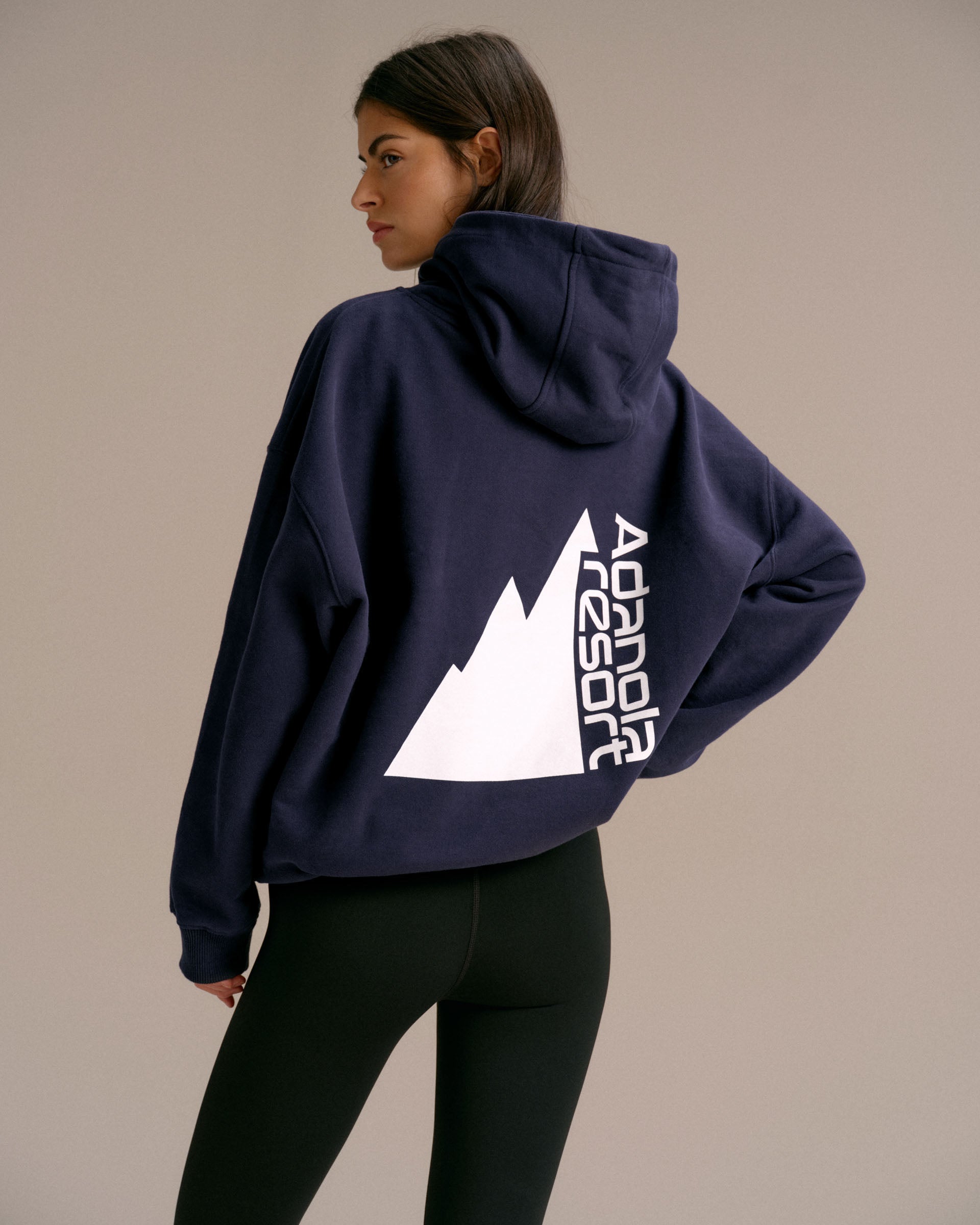 Peaks Oversized Hoodie - Navy Blue