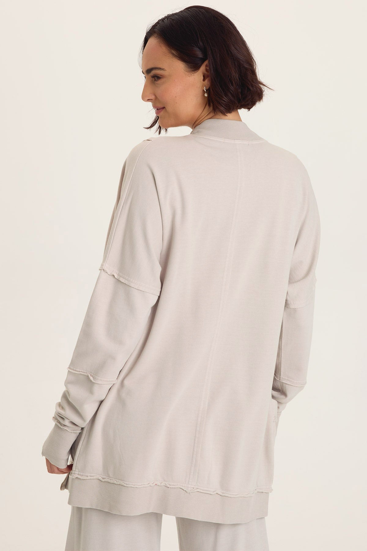 Trude Fleece Button-Up Cardigan