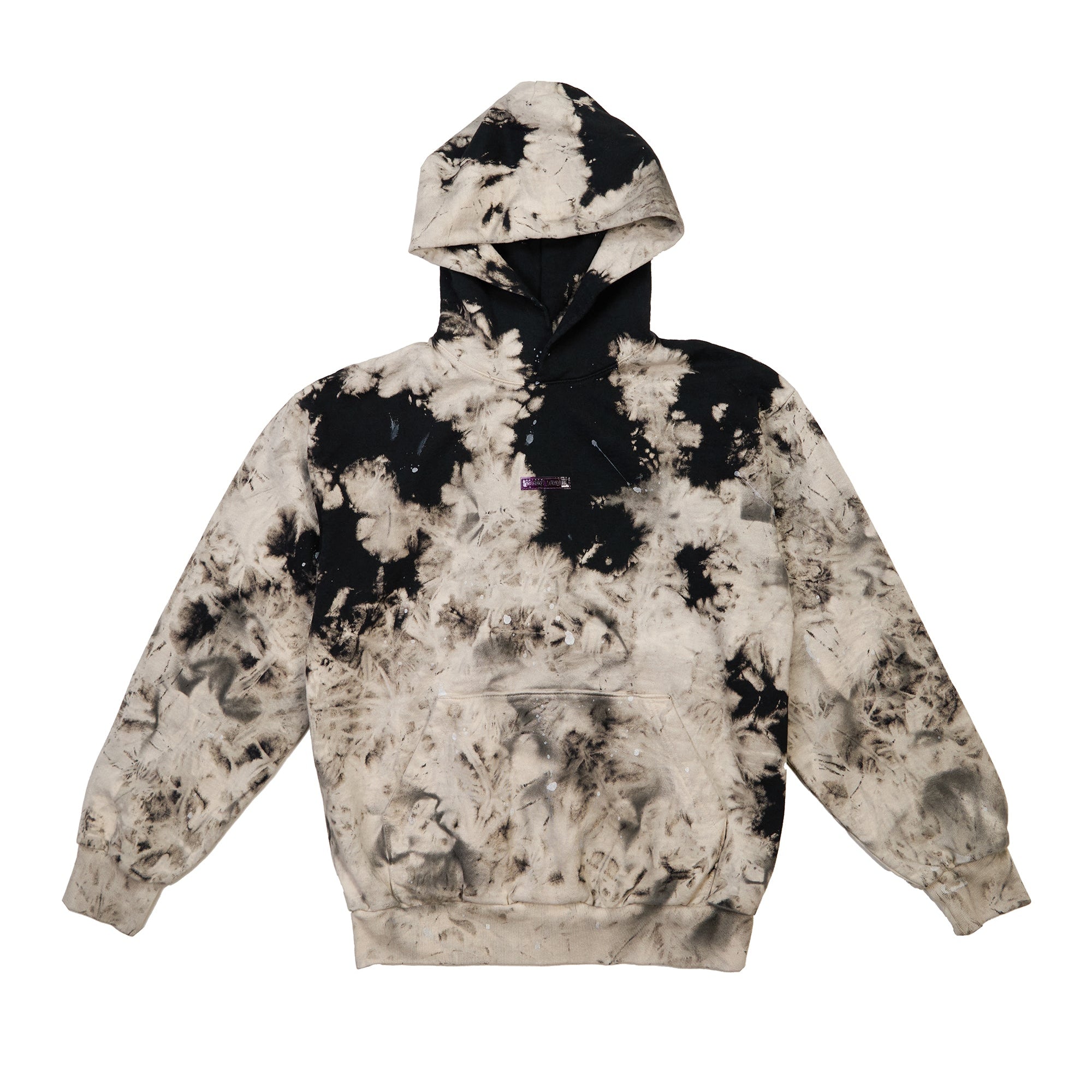 Black Marble Wash Hoodie