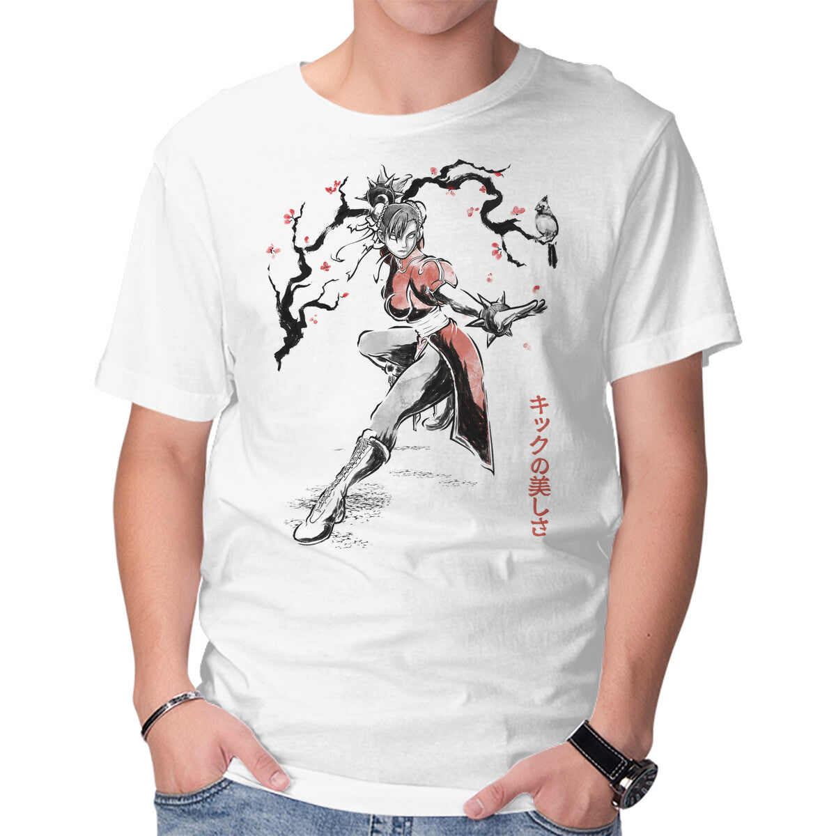 The Kicking Beauty Sumi-E